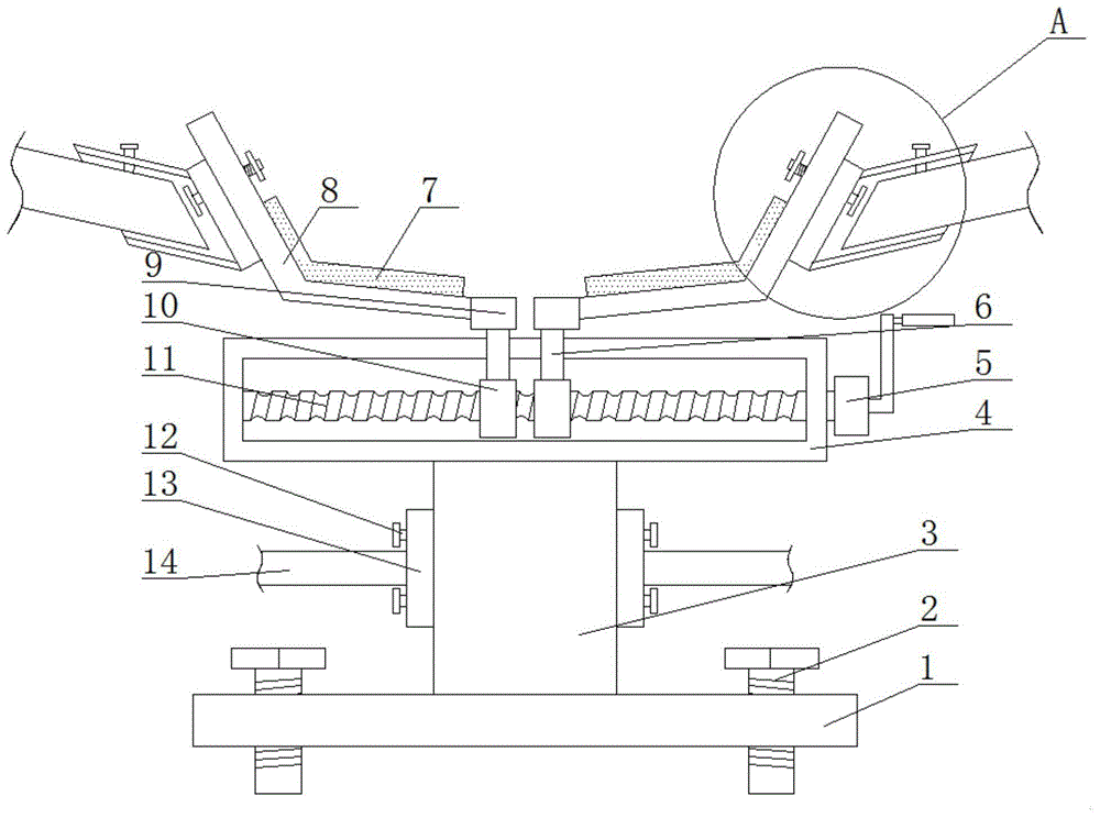 一种大棚平行式水槽托架结构的制作方法