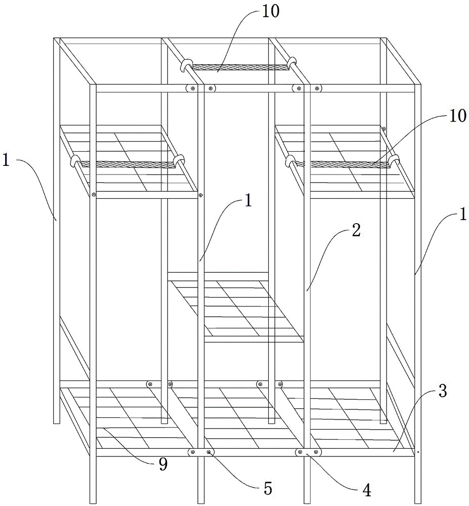 一种拆装方便的衣柜的制作方法