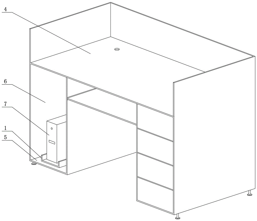 主机平稳移动滑动托架的制作方法