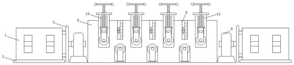 一种对夹式八辊压实股生产装置的制作方法