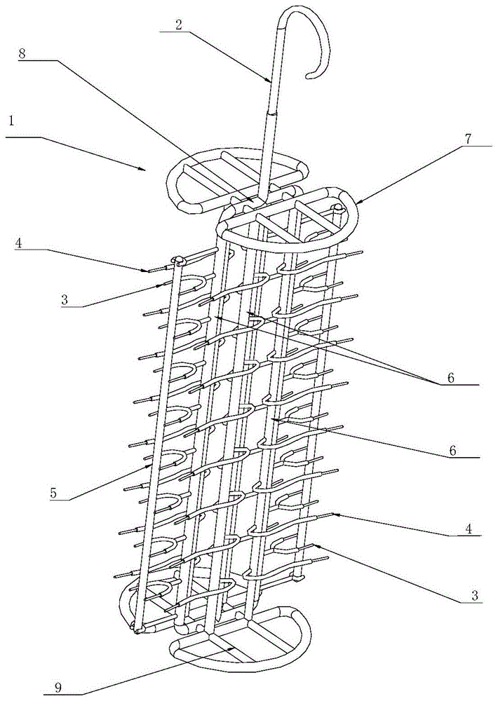 一种指甲钳电镀挂架的制作方法