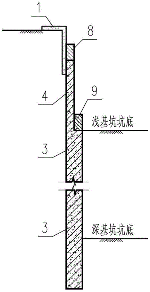 一种盖挖车站的围护结构的制作方法