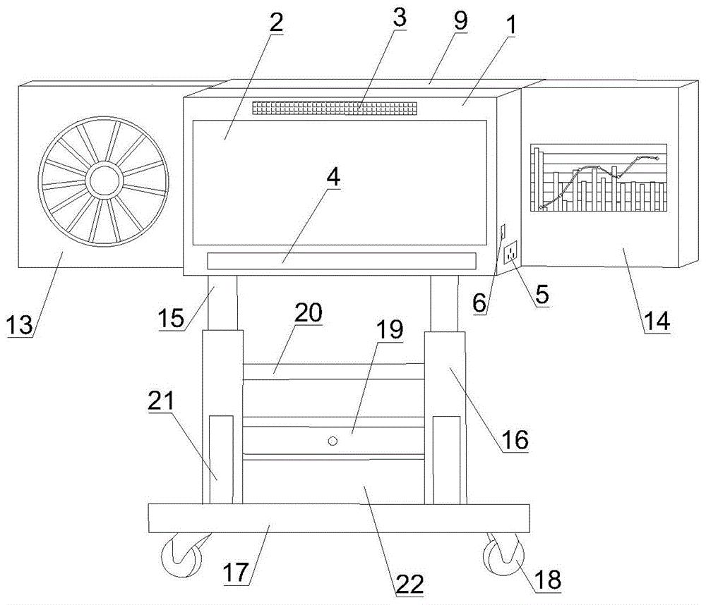 一种基于财务分析的展示架的制作方法