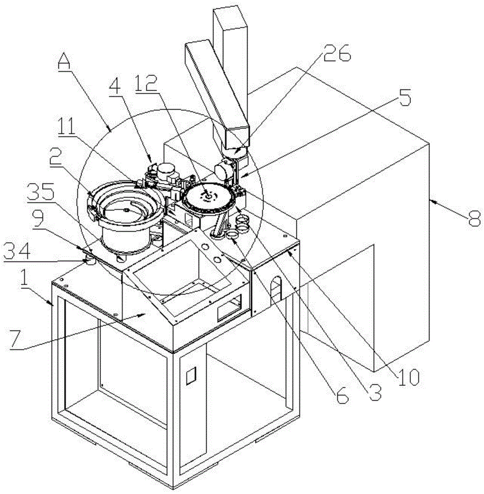 一种摩托车发动机气门调整垫片的自动分选装置的制作方法