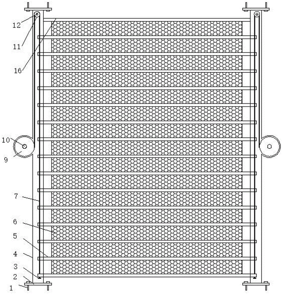 一种新型建筑电梯防护门的制作方法