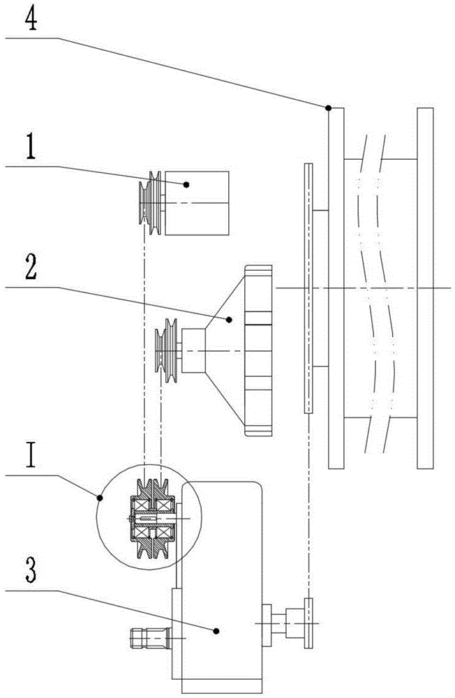 卷盘喷灌机变速箱用动力输入离合器的制作方法