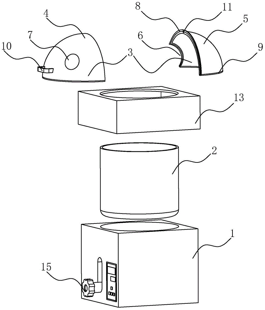 升降恒温水浴锅的制作方法