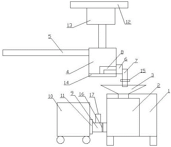 一种生产球化剂的合金碎粒机的制作方法