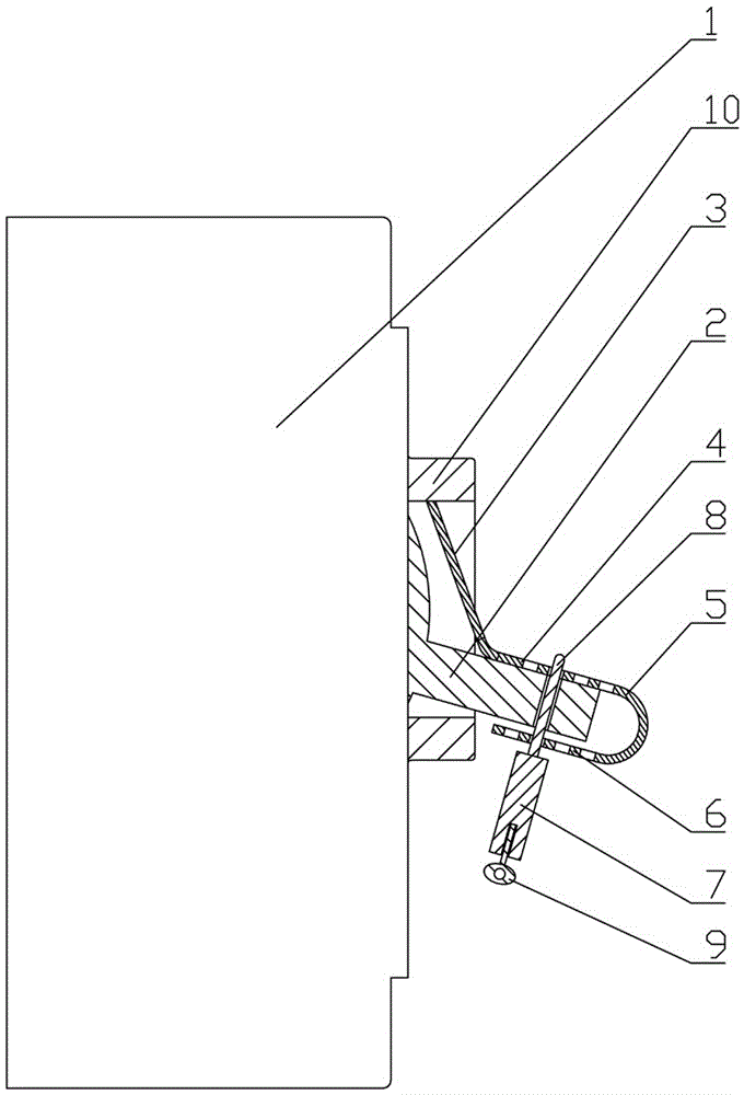 带有防误操作闭锁装置的低压空开开关的制作方法