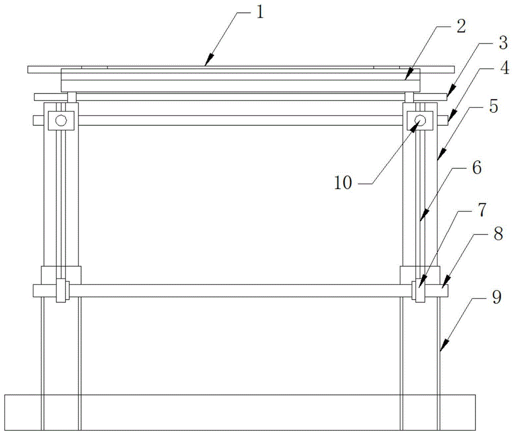 一种建筑设计平面展示挂载架的制作方法