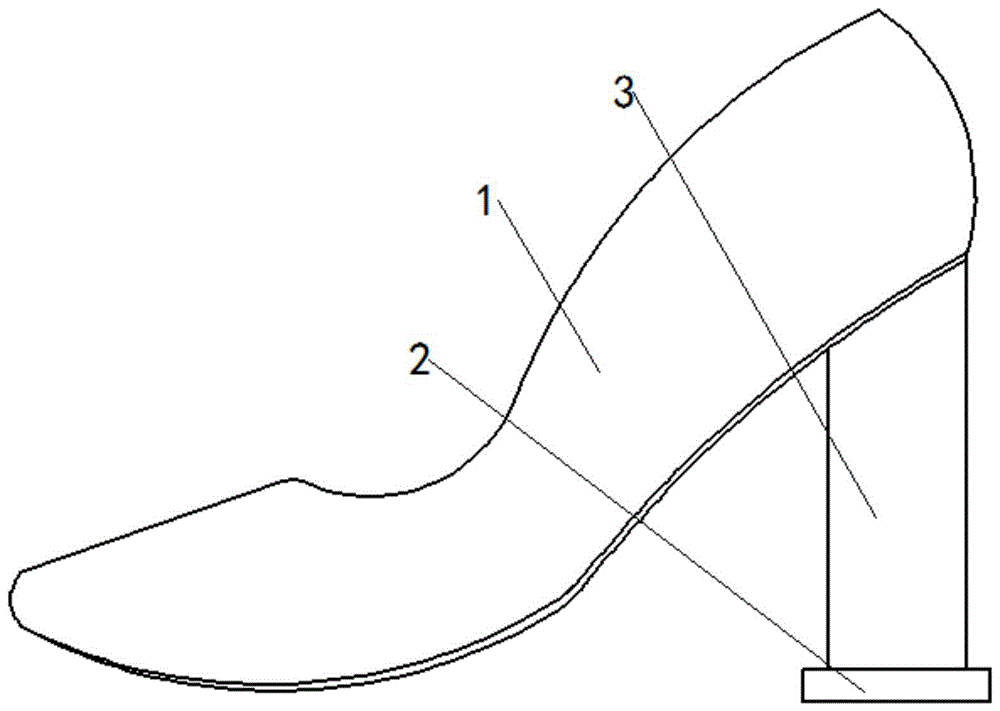 一种高跟鞋鞋跟的制作方法