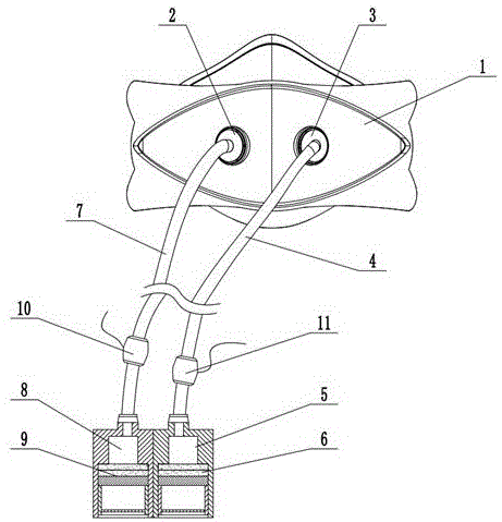 便捷双气阀双通道深度防毒口罩的制作方法