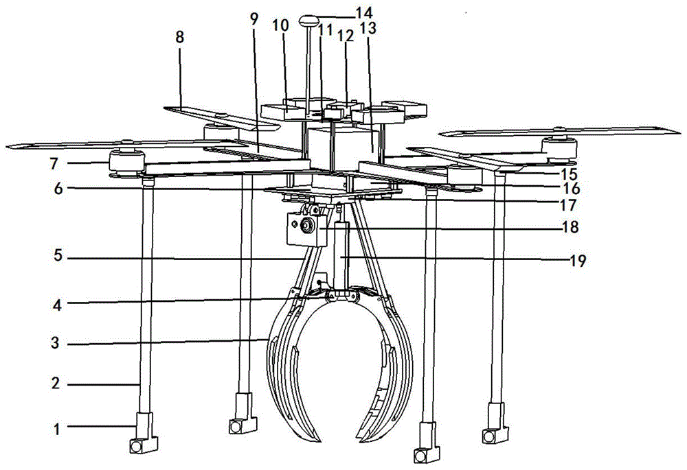一种无人机抓取机构的制作方法