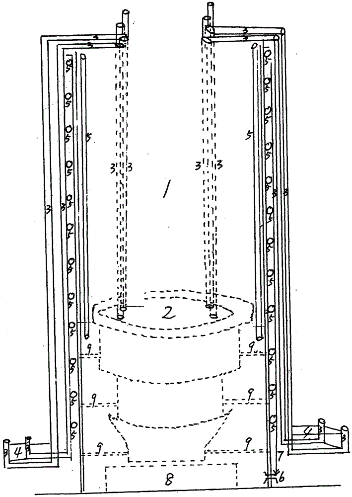 六层楼浮力梯特设装置的制作方法
