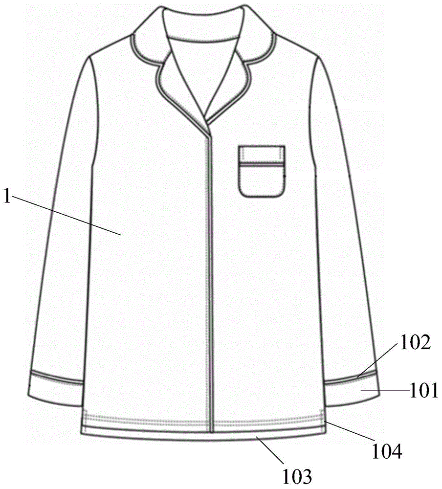 滑爽型色纺女士居家服套装的制作方法