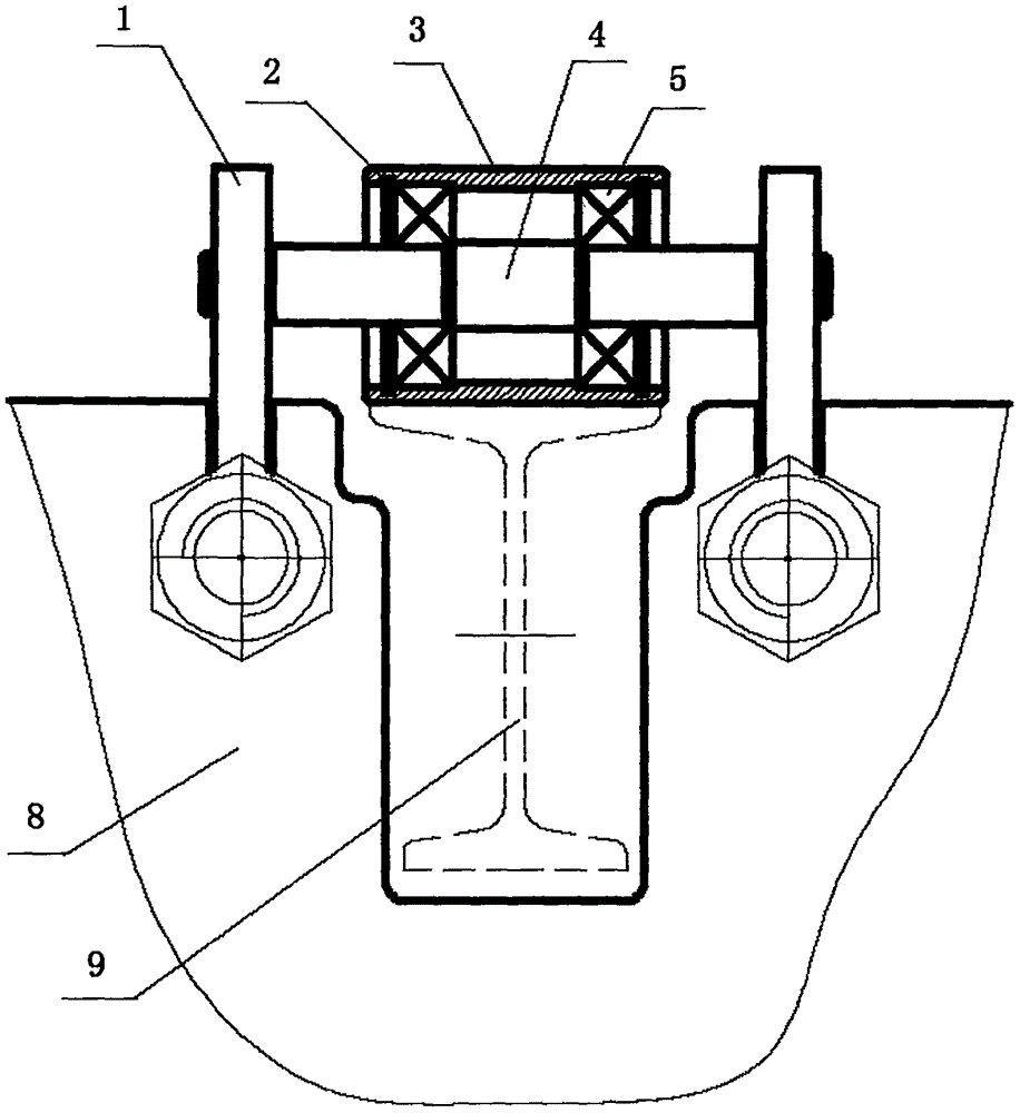 一种板式换热器用滚轮装置的制作方法