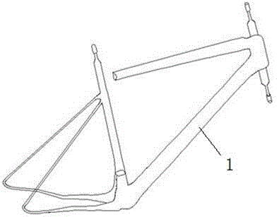 一种整体成型碳纤维自行车架工艺及应用的制作方法