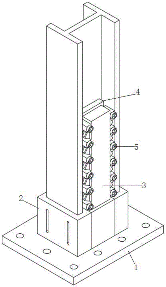 一种建筑工型钢柱的支撑装置的制作方法