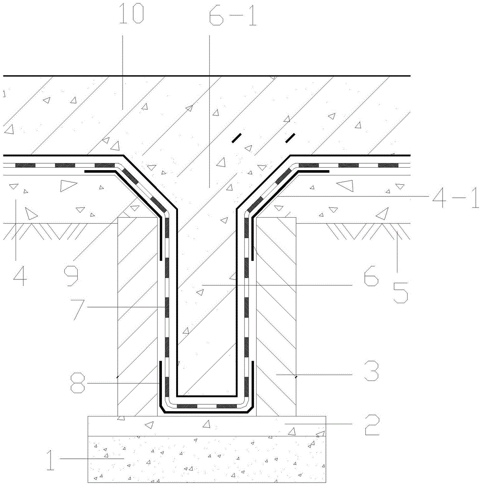 一种用于地下室地梁防水节点结构的制作方法