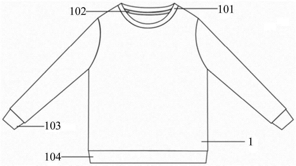 儿童圆领休闲居家服套装的制作方法