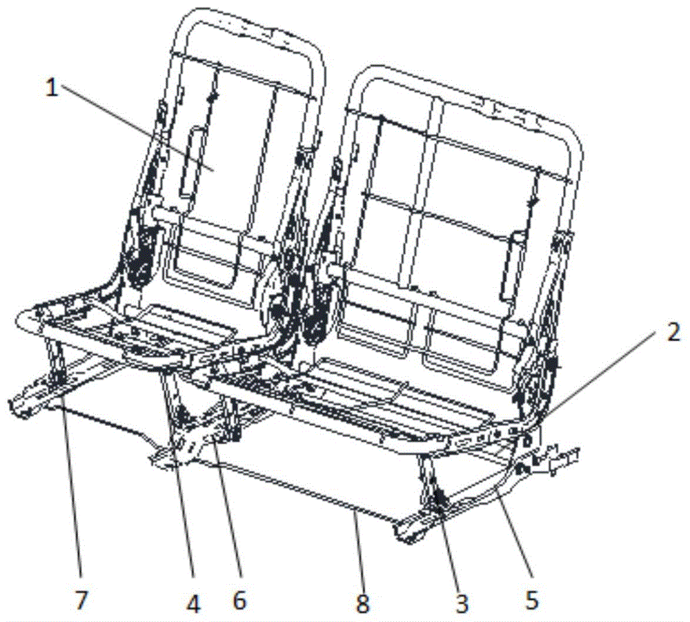 一种后排座椅支架结构的制作方法