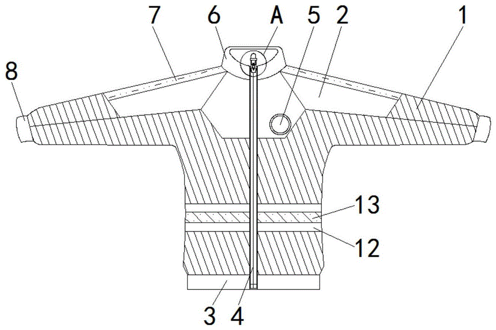 警示性安全校服的制作方法