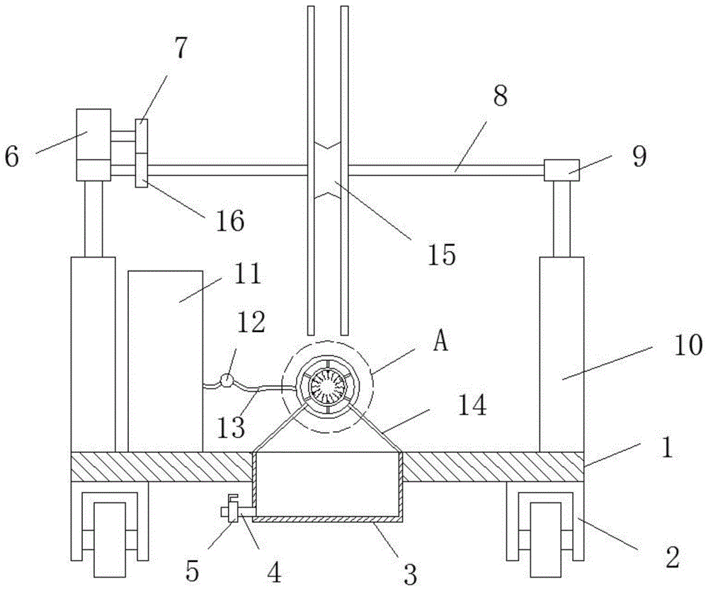 一种房建施工现场用放线架的制作方法