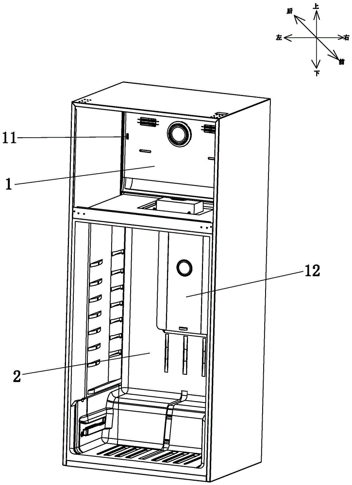 一种层架式风冷冰箱的制冷结构及冰箱的制作方法