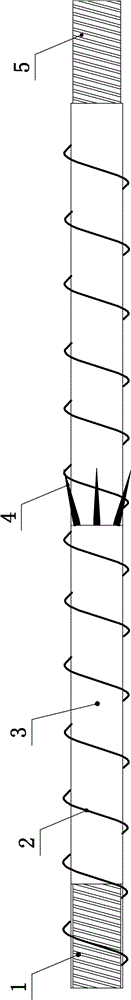 倒刺锥形螺旋止水套管的制作方法