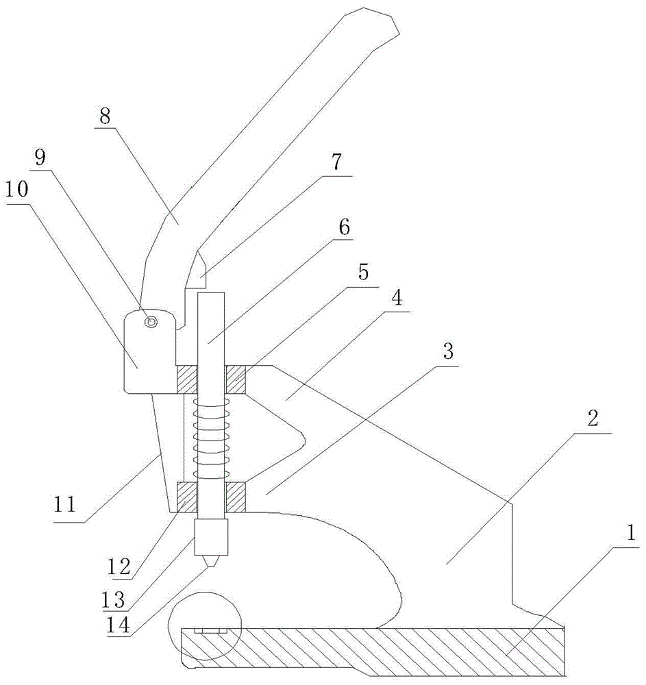 一种冲孔打扣一体鸡眼机的制作方法