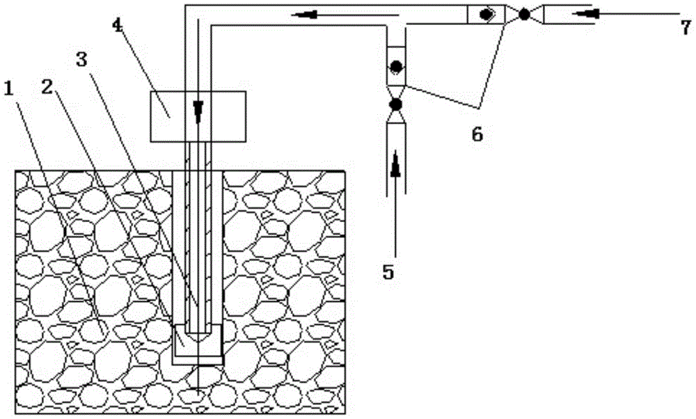 一种反井钻机向下盲孔凿岩的排渣方法与流程
