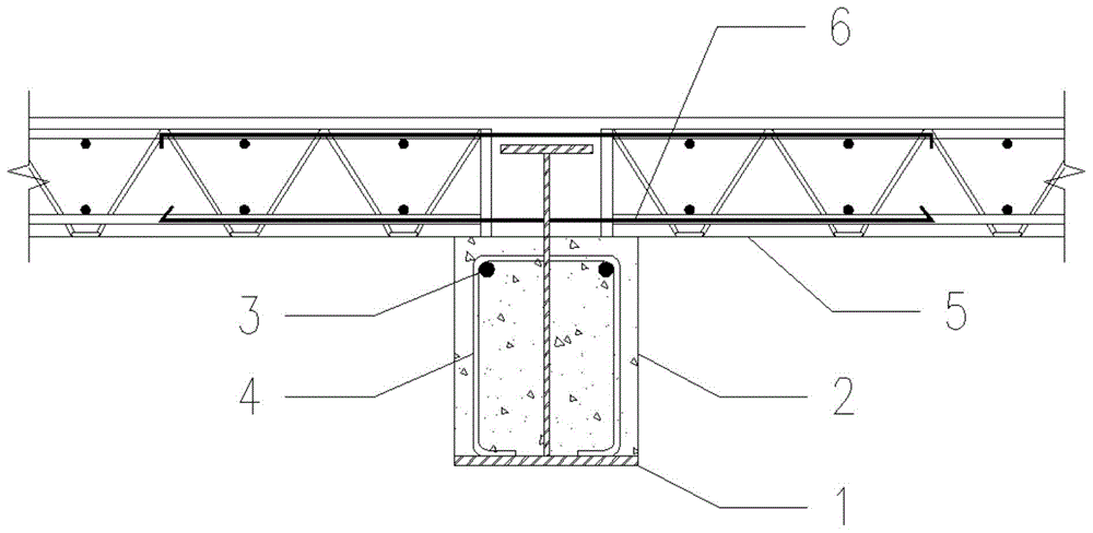 一种部分预制混凝土h型钢组合梁与楼板的连接节点的制作方法