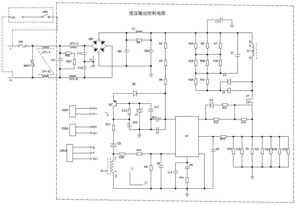 一种调色温控制电路的制作方法