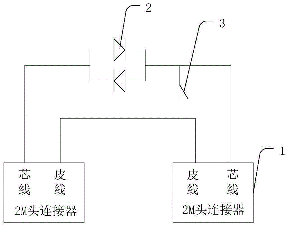 2M头及所接线缆的故障检测装置的制作方法