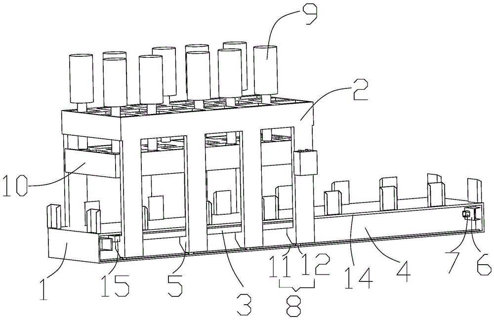 一种全自动液压冷库门体发泡模具的制作方法