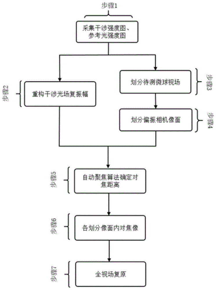 一种用于微球表面显微干涉测量的视场扩展方法与流程