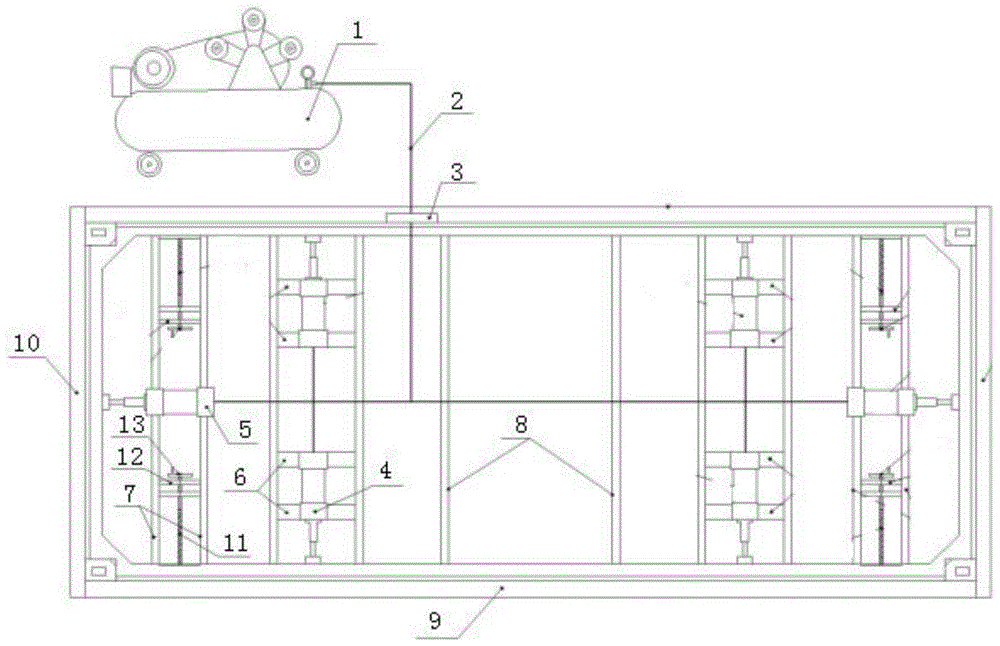 一种钢架构模块化房屋拼装用组装平台的制作方法