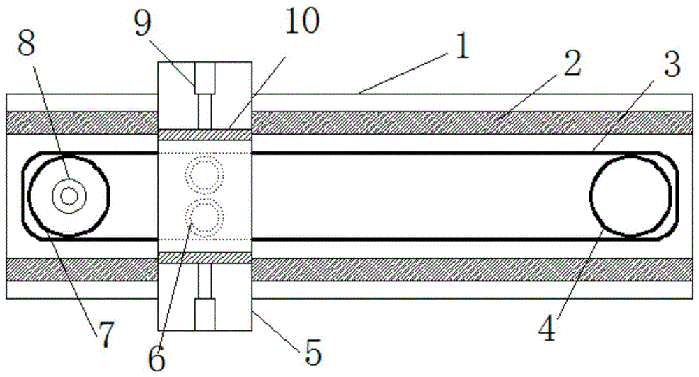 一种铝型材挤压机的送料装置的制作方法