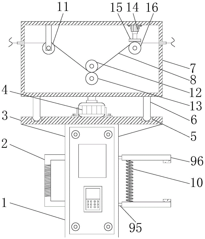 一种固定型纺织用针织机过线装置的制作方法