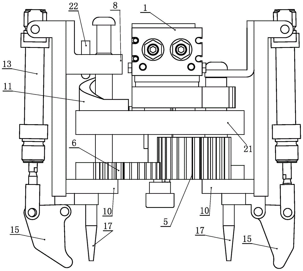 交叉牛角包成型抓手的制作方法