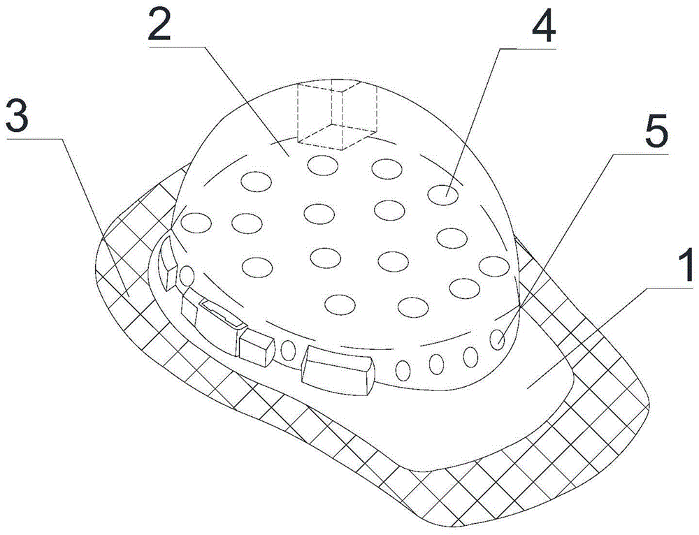 建筑工人用防中暑安全帽的制作方法