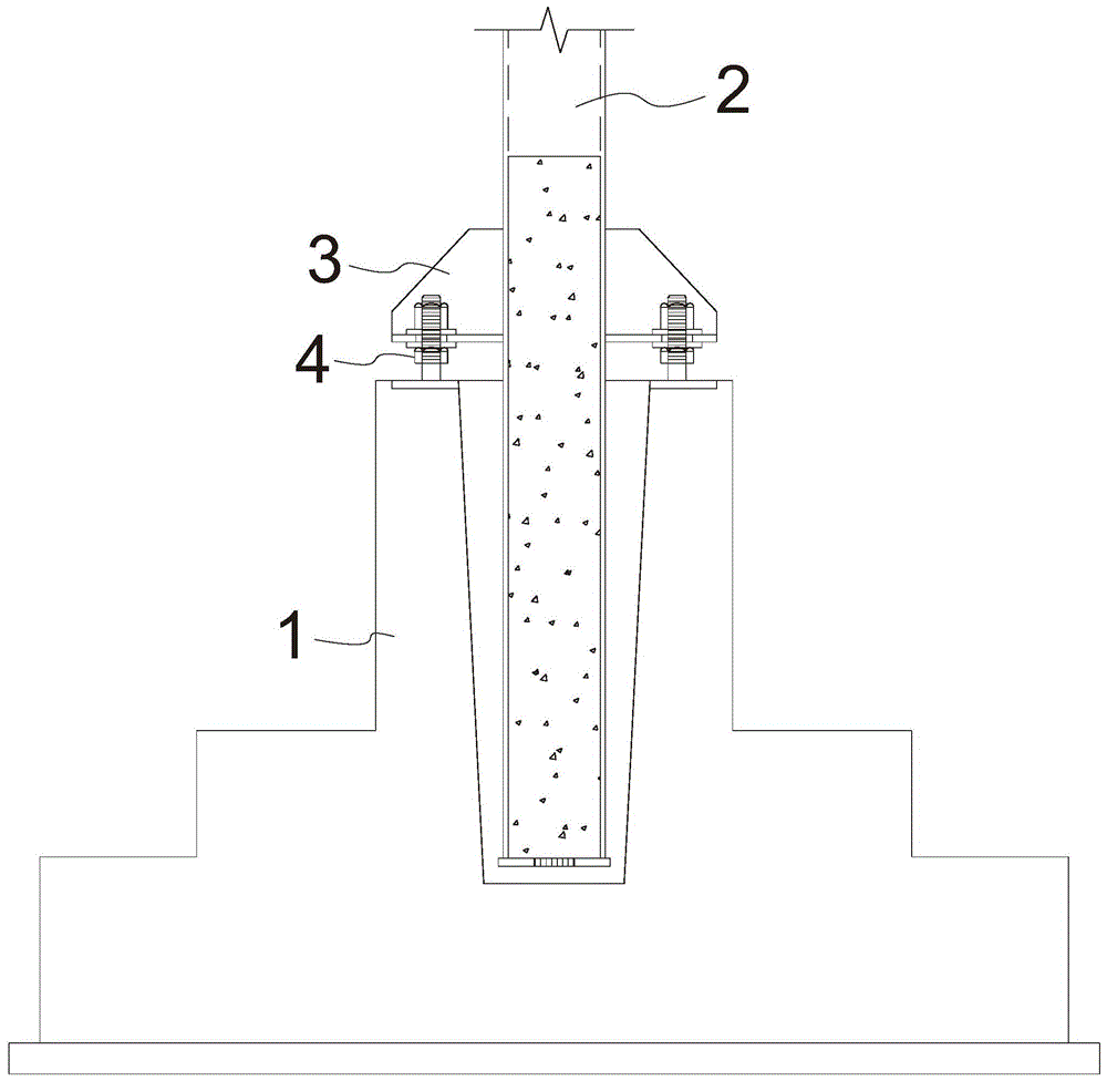 一种插入式钢柱柱脚的安装结构的制作方法