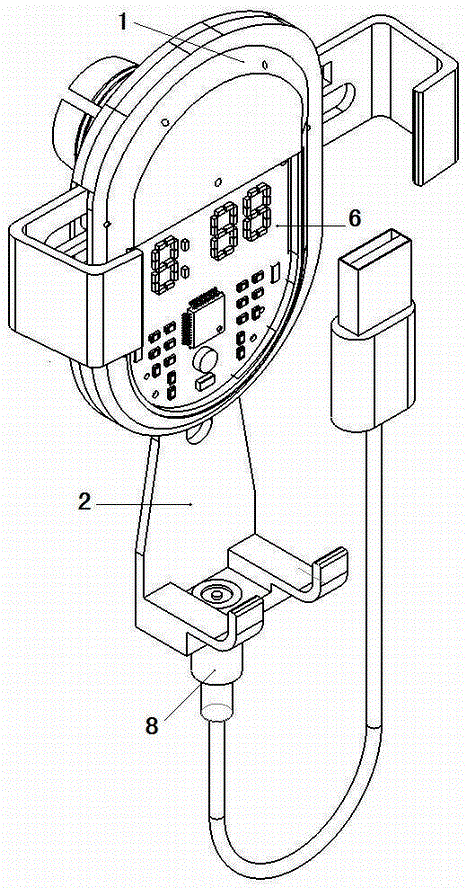 一种带有磁性充电接口的蓝牙手机支架上的滑动接触装置的制作方法