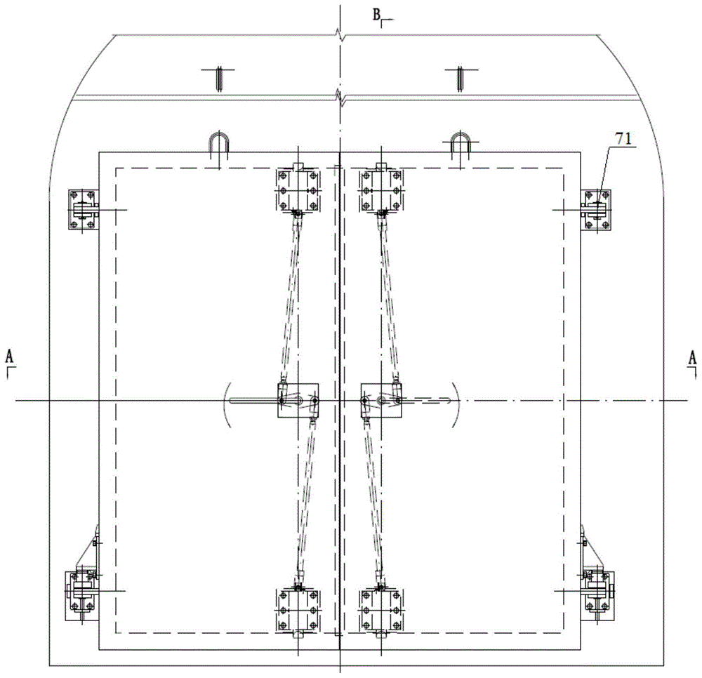 一种高速铁路及地铁隧道双扇钢结构防火防护密闭门的制作方法