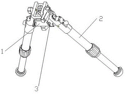 用于两脚架前后角度调节装置的制作方法