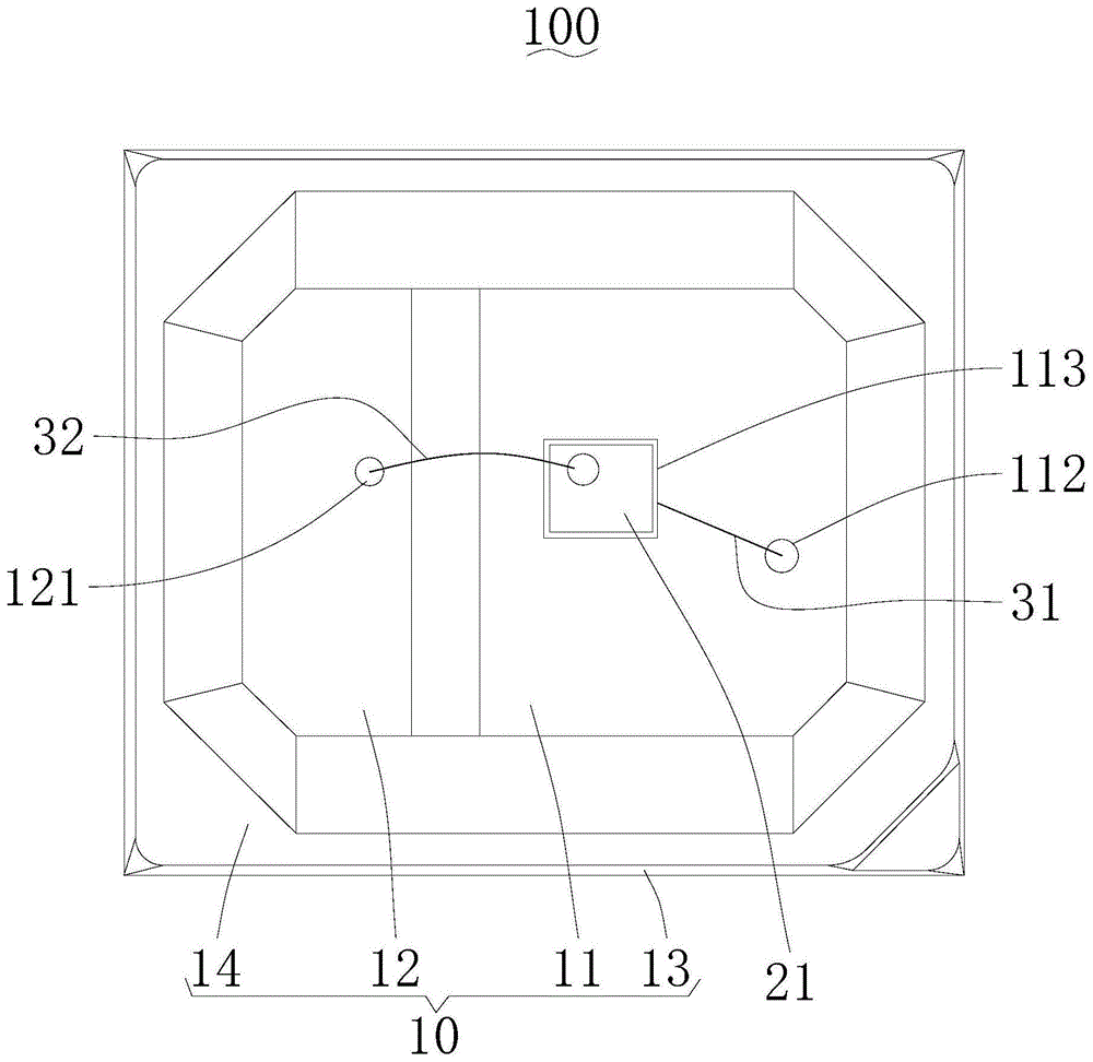 LED封装结构及LED固晶方法与流程