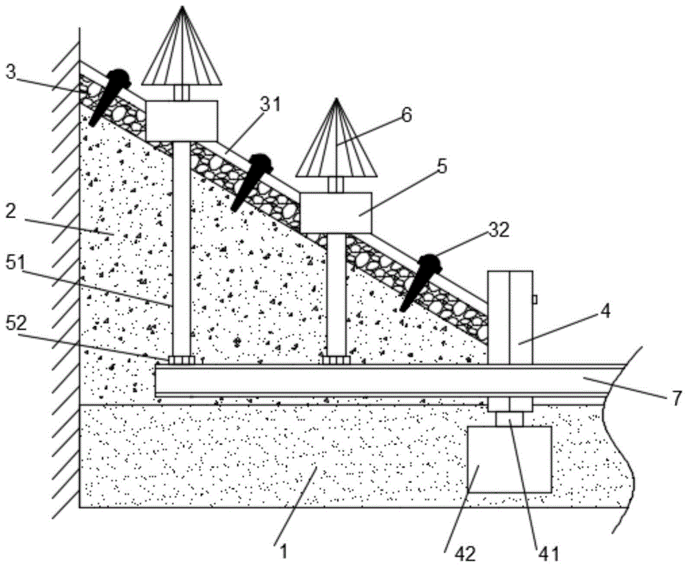 一种岩土工程设计的边坡防渗水结构的制作方法