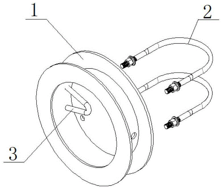 一种塔机电缆引入架固定装置的制作方法