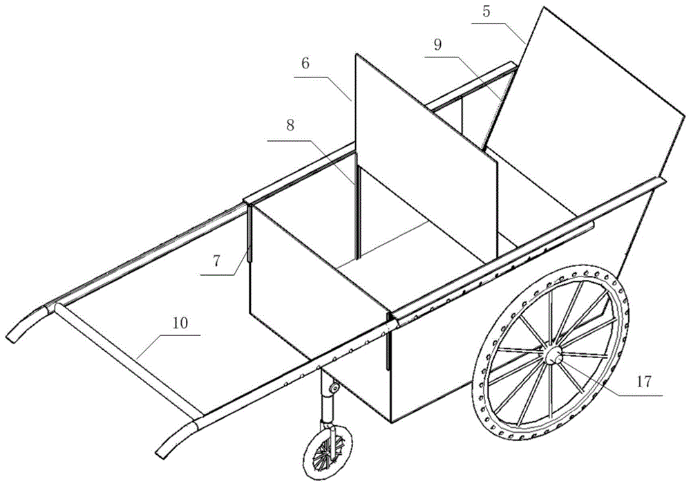 一种多功能的建筑工地手推车的制作方法