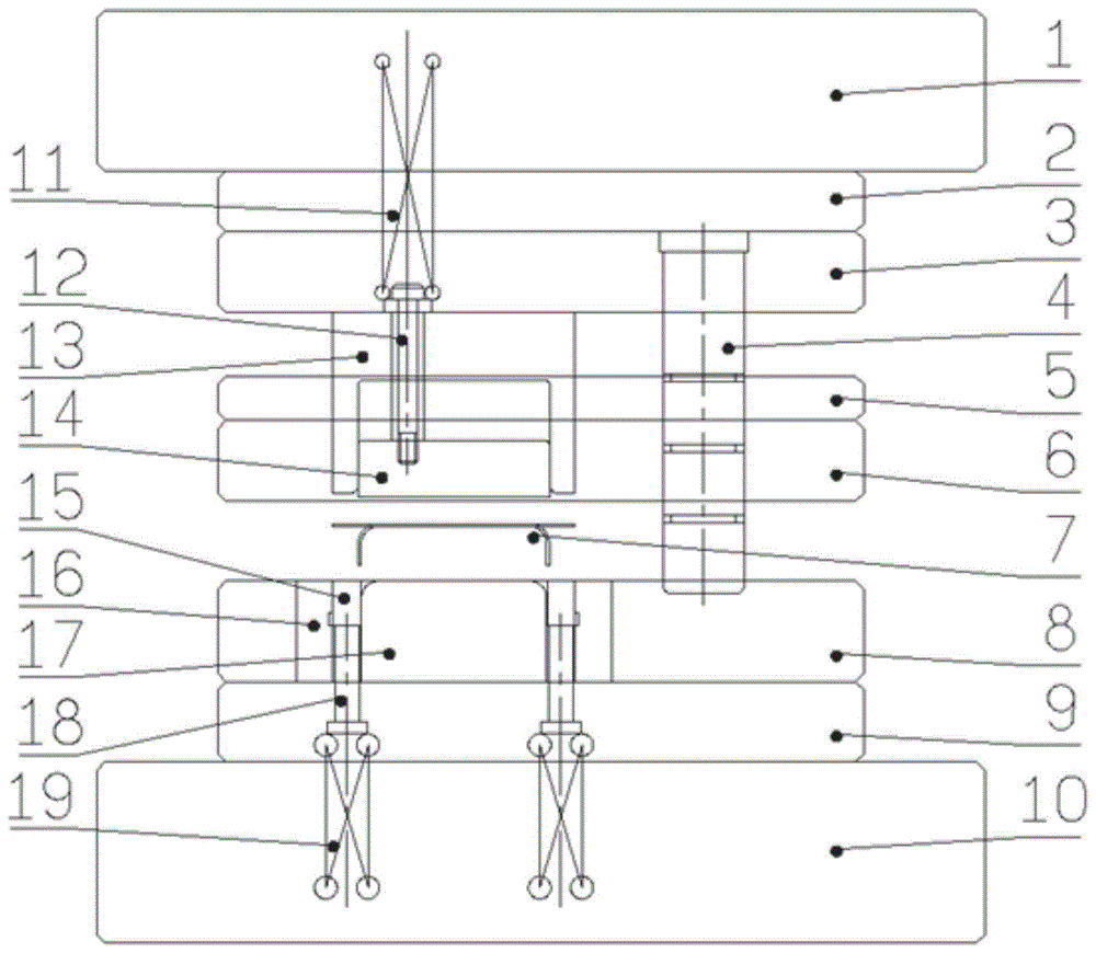 一种连切带翻边的冲压模具结构的制作方法